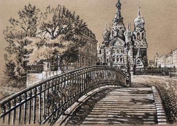 St. Petersburg, bridge (Shadows On The Pavement). Mukhametyanov Ilshat