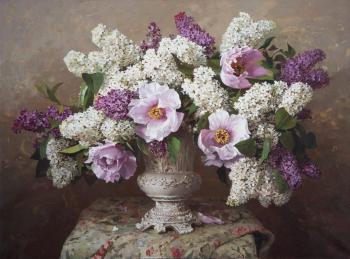 Lilacs and peonies