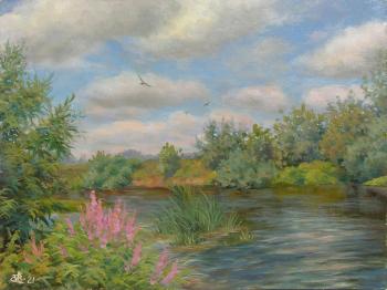 Cloudy day on the river. Kosterin Sergey