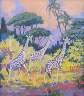 Aliens (Giraffes Africa). Moskaleva Irina