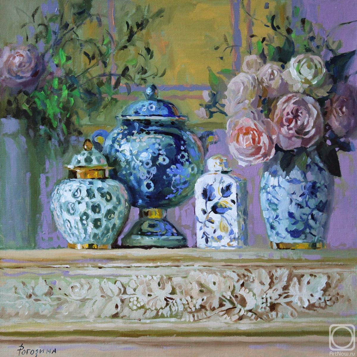 Rogozina Svetlana. Still life with vases
