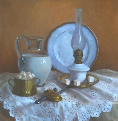 White Still Life (A Milk Jug). Nikolaeva Elena