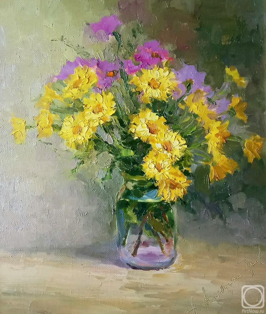 Aleksandrov Aleksandr. Yellow chrysanthemums
