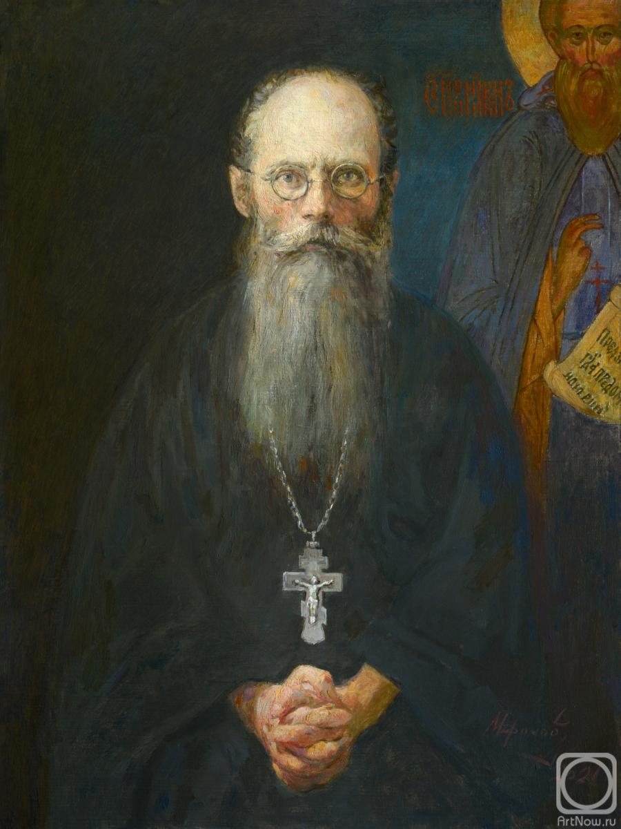 Mironov Andrey. Portrait of Abbot Nikon (Vorobyov)