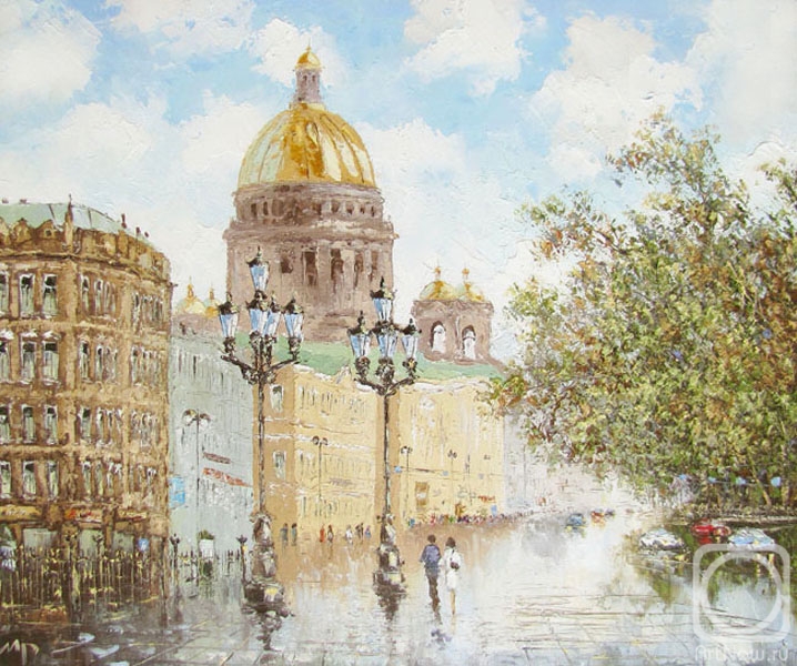 Radchinskiy Michail. Petersburg. View from the Palace Square