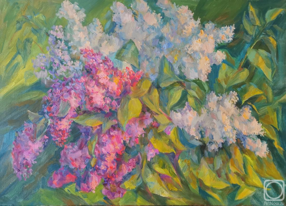 Mirgorod Irina. Lilacs at sunset
