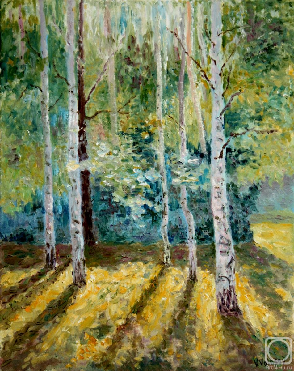 Volosov Vladmir. Long shadows in the forest