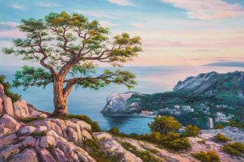 Pine and the sea. Meeting the dawn. Romm Alexandr