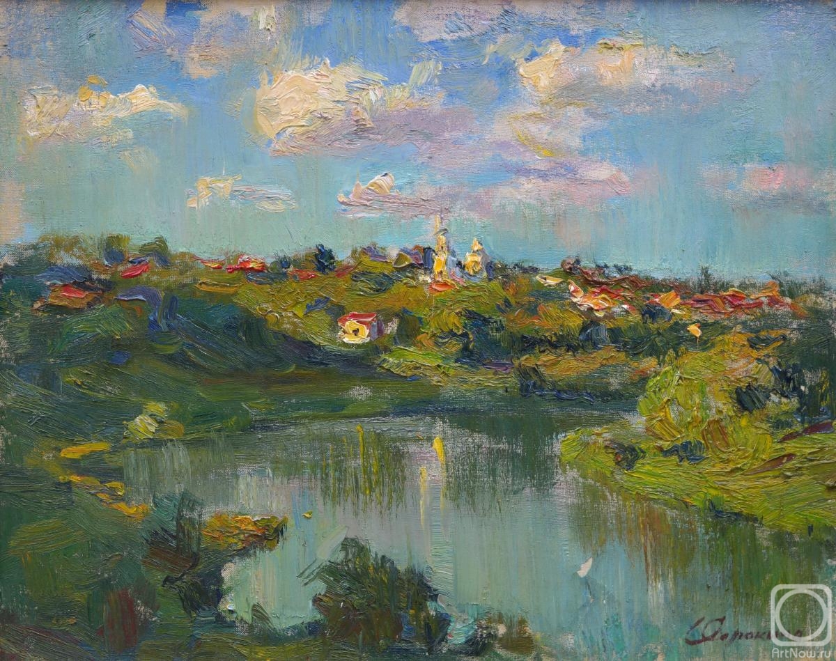 Sorokina Olga. Yelets. River. Pine