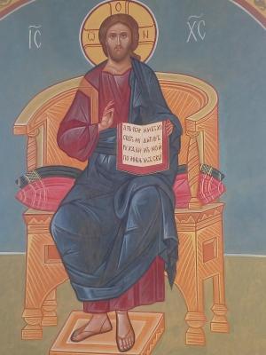 The Lord is on the throne (Iconopis). Popov Sergey