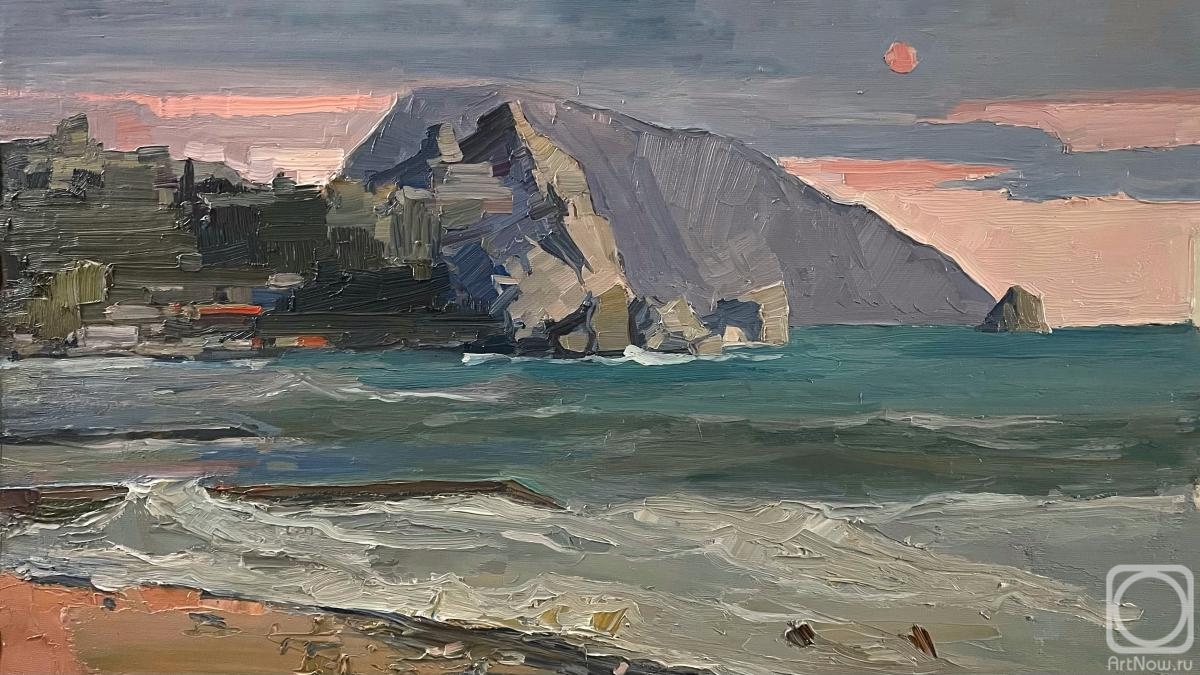 Klyuchnikov Andrey. Ayu-Dag, Gurzuf, Dawn, sea, landscape, Crimean mountains