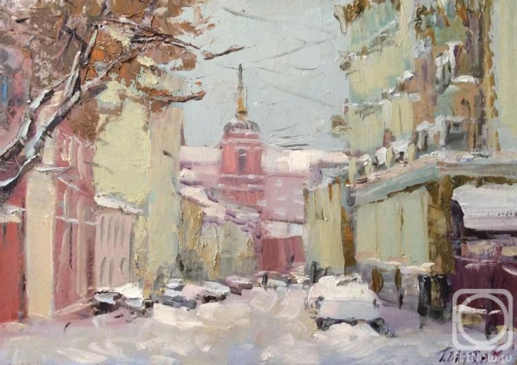 Poluyan Yelena. The charm of winter Moscow (Podkopaevsky lane)