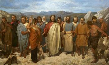 Christ with His Disciples