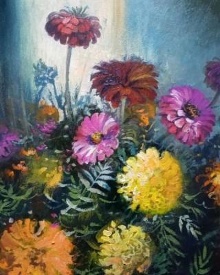 Summer flowers (Zinia). Bekirova Natalia