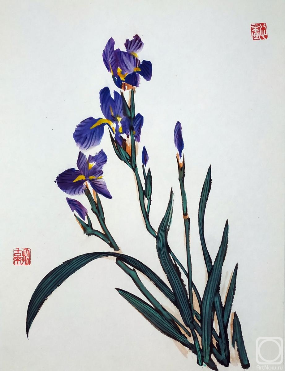 Mishukov Nikolay. Blue irises