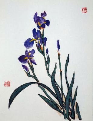 Blue irises (Guohua). Mishukov Nikolay