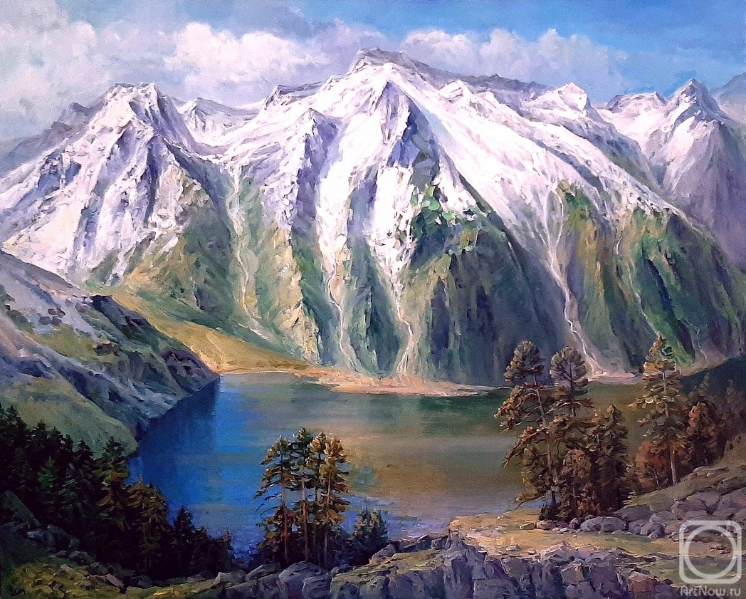 Khon Andrey. Dombai-Ulgen. Mountain lake