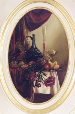 Fragment of the painting of the restaurant Prague Arbatsky Hall. Vasiliev Viktor
