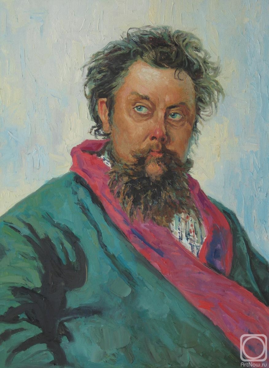Knecht Aleksander. Portrait of M. Mussorgsky