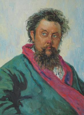 Portrait of M. Mussorgsky. Knecht Aleksander