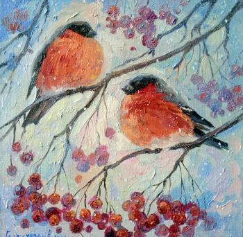 Snowy morning (Bullfinches In Painting). Gerasimova Natalia