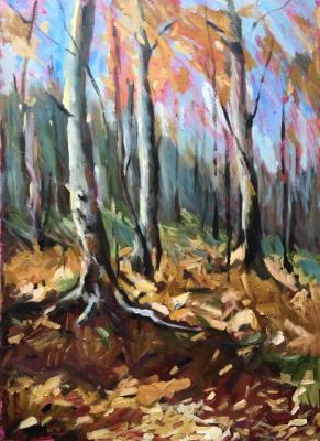 Autumn forest. November