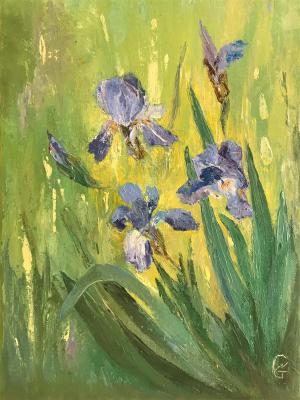 Irises (Vertical Format). Gerasimova Natalia