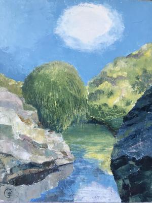 Mountain River (Painting With Mountain). Gerasimova Natalia