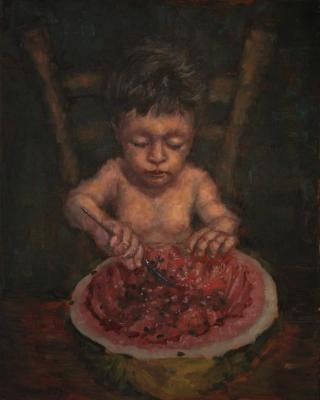 Moyovenky with watermelon. Korepanov Alexander