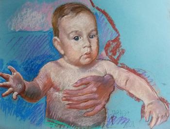 Baby, from a photo (Portrait Of A Boy). Dobrovolskaya Gayane