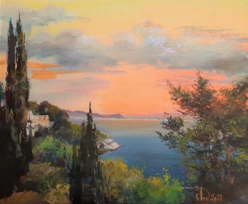 Alupka (Painting Crimean Mountains). Lednev Alexsander