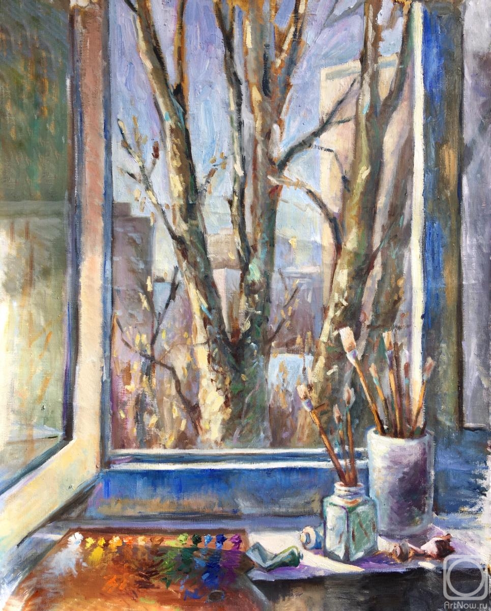 Drobot Aleksandra. Spring 2020. Artist's window