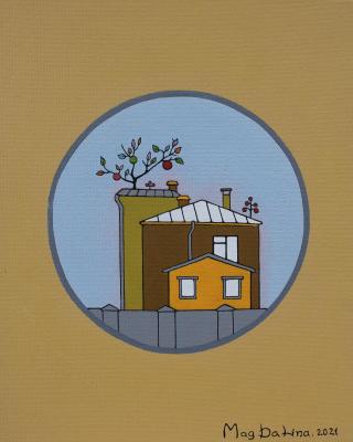 If gardens grew on the roofs (Yellow Houses). Magdalina Anastasiya