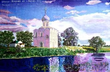 Church of Pokrov an Nerlriver. Vinogradova Nina