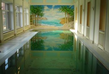 Painting in the pool. Kolesov Maxim