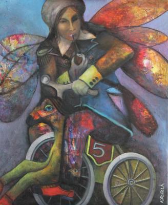 Inspirational creation (Man On A Bike). Karablin Andrey