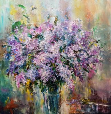 Painting Bouquet of lilac. Murtazin Ilgiz