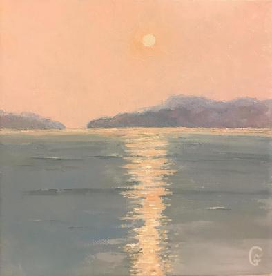 Moonlit Night on the Bay (Work Art On Canvas). Gerasimova Natalia