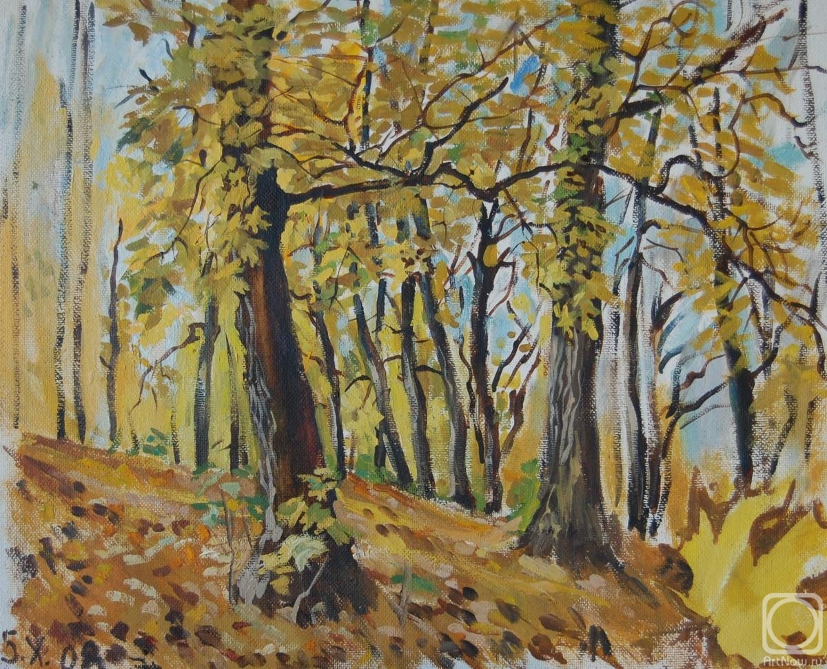Dobrovolskaya Gayane. The Maple-Trees in the Ravine, gold autumn