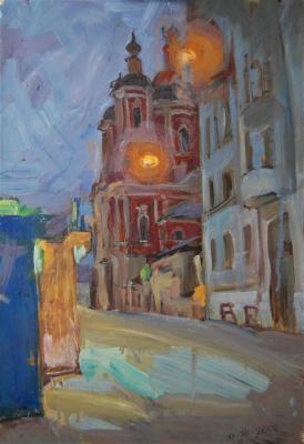Moscow, Evening in Climentovsky side- street