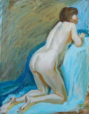 Painting Kneeling. Dobrovolskaya Gayane