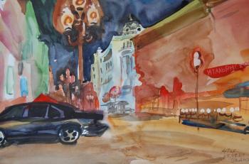 Painting Night in the Arbat-Street. Dobrovolskaya Gayane