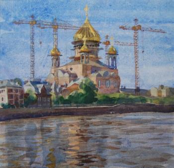 Moscow, The Cathedral of Christ the Savior built. Dobrovolskaya Gayane