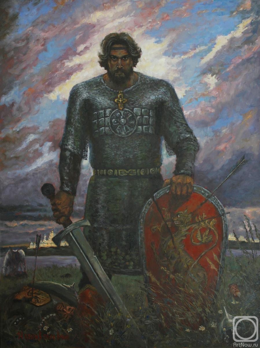 Korepanov Alexander. Ttempt of a copy And one warrior in the field by Viktor Shilov