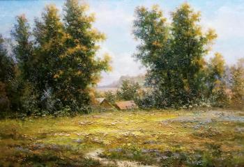Under the lime trees (Landscapes Oil). Aleksandrov Aleksandr