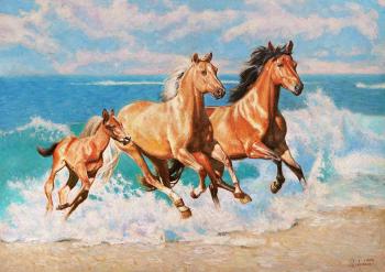 Horses fly with inspiration (Running Horse). Razzhivin Igor