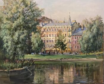 In the Yusupov garden. Warm autumn. Olshannikov Vasiliy