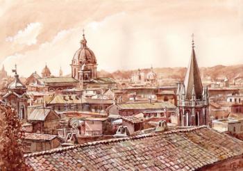 The rooftops of Rome. Mishuta Elena