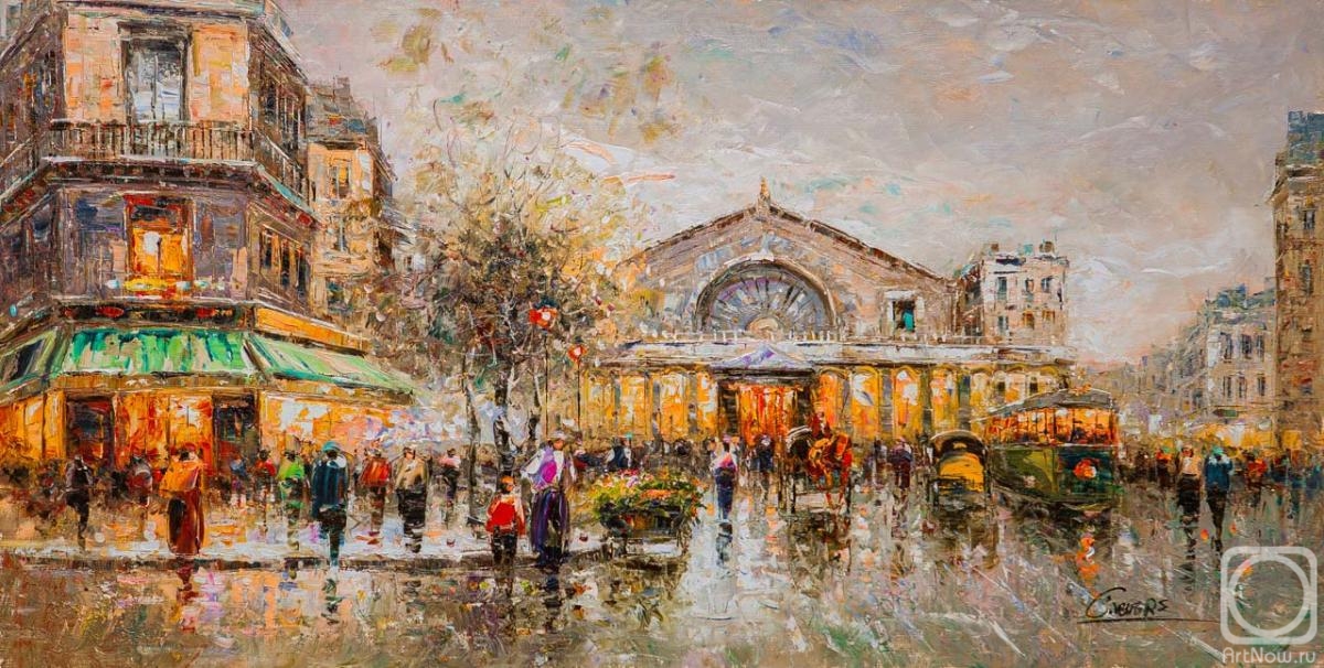Vevers Christina. Landscape of Paris Antoine Blanchard. Le Gare de l'Est Boulevard