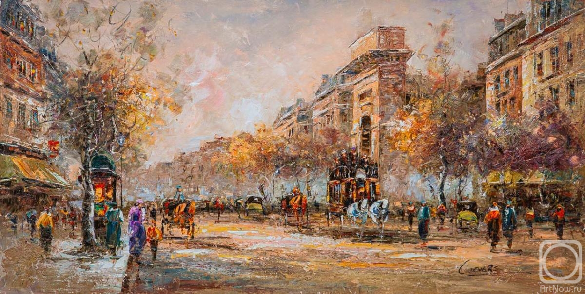 Vevers Christina. Landscape of Paris, by Antoine Blanchard "A view of the Porte de Saint Denis"